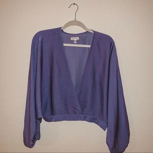 Purple Plunge Top/Blouse